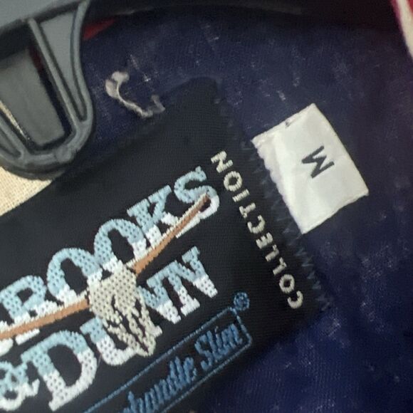 Brooks and Dunn Mens Western Button Down Shirt size M American Flag Vintage - Picture 11 of 14